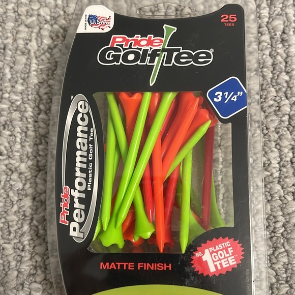 Pride Golf Tee Performance Pack - Neon Colors - Picture 2 of 5